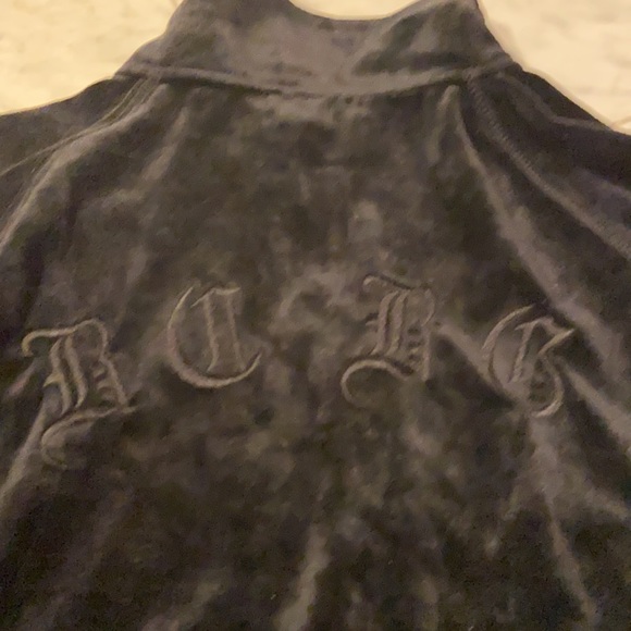 BCBGmaxazria velour zip up jacket - Picture 9 of 10
